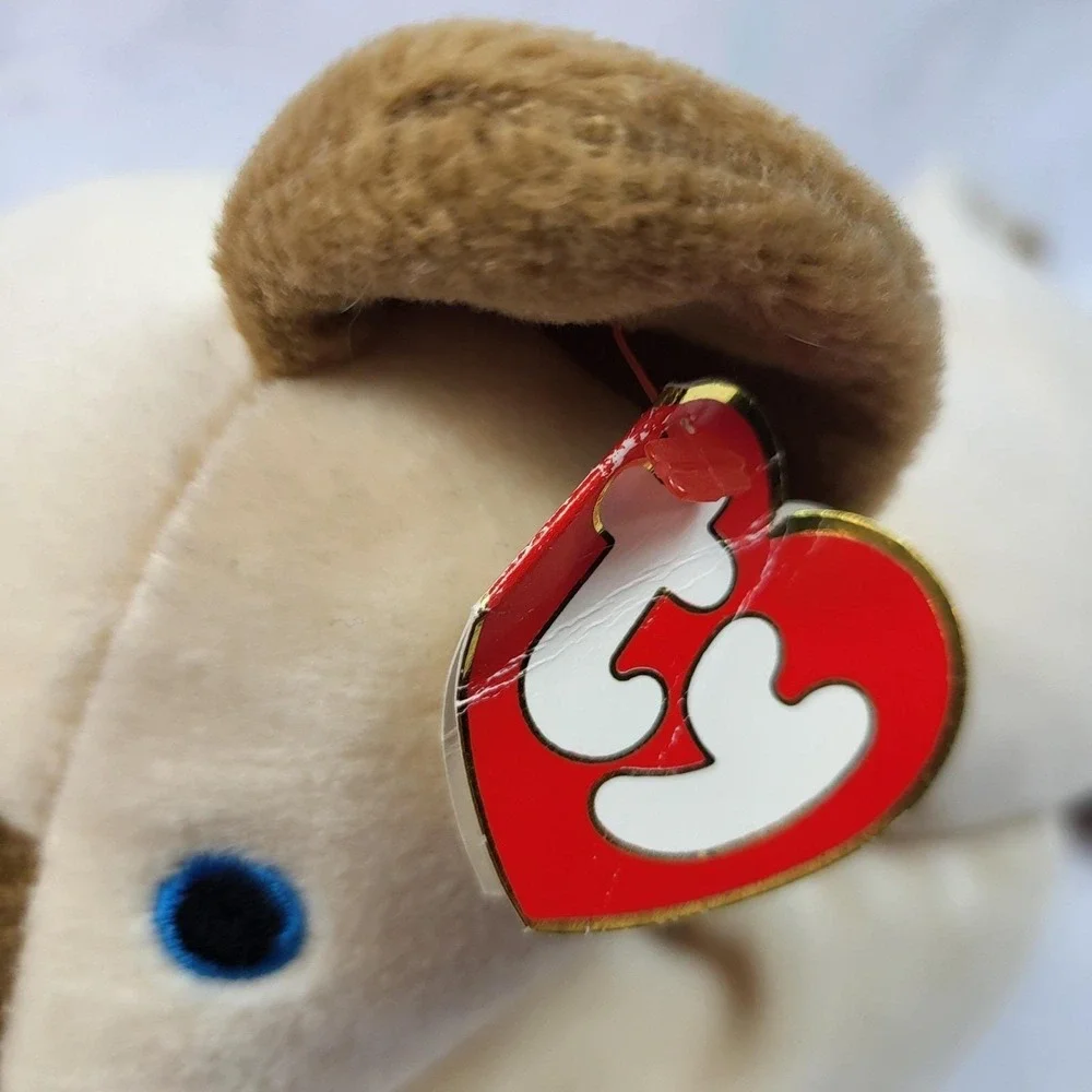 Ty Pillow Pals Beanie Buddy Meow Siamese Cat Plush Blue Eyes Tag VTG 1996